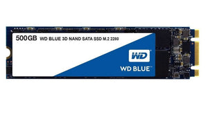 Western Digital Solid State Drive 500Gb SATA-6Gbps 2.5-Inch Blue 3D NAND WDS500G2B0B