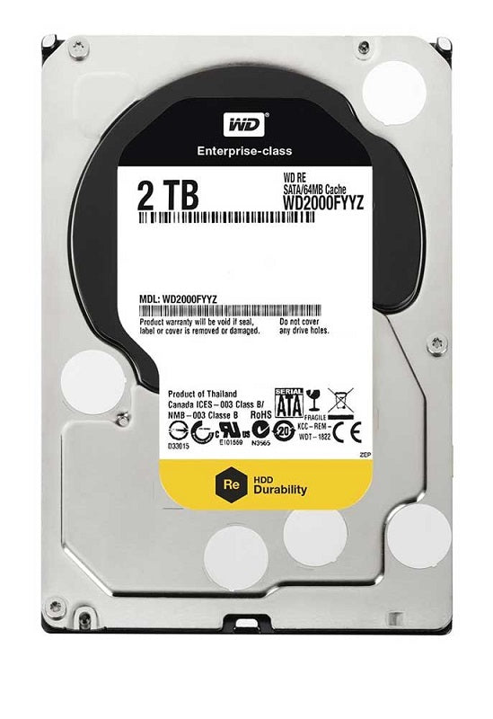 Western Digital WD2000FYYZ WD RE 2Tb SATA-6Gbps 7200RPM 3.5-Inch Hard Drive