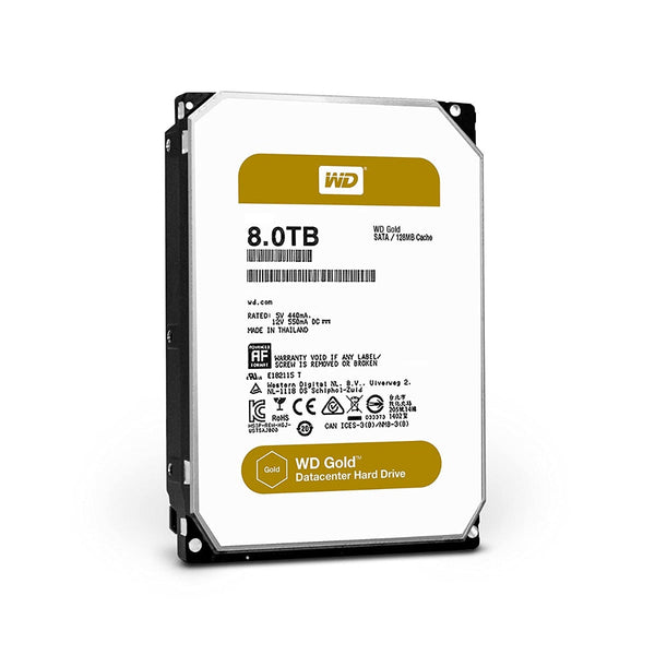Western Digital WD8002FRYZ WD Gold Datacenter 8Tb SATA-6Gbps 3.5-Inch Hard Drive
