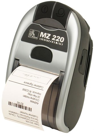 Zebra M2E-0UK00010-00 MZ 220 203DPI Mobile Thermal Receipt Printer